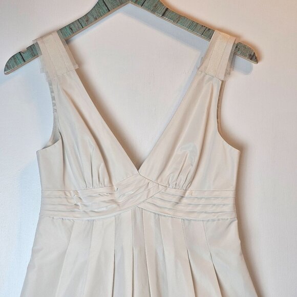 BCBGMaxazria 2009 Taylor Swift Off White-Beige Corozo VVV6D633 Lined Mini Dress - Picture 4 of 12